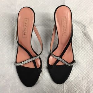 Escada Gina black with crystal strap